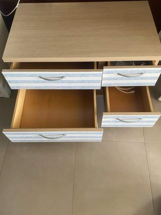 Mueble auxiliar 4 cajones con ruedas
