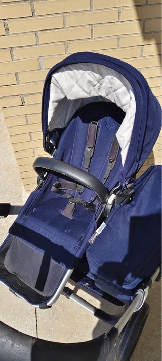 Carro Bugaboo Donkey gemelar; capazo y silla.