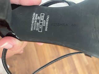 Sandalias Bershka Negras Talla 40