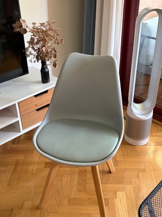4 Sedie Nordiche Grigio Bluastro