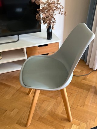 4 Sedie Nordiche Grigio Bluastro