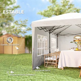 Carpa Plegable 6x3m con 4 Laterales