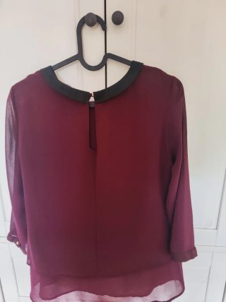 Blusa con cuello Peter Pan