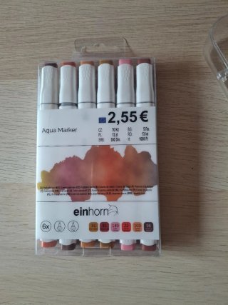 Rotuladores Aqua Marker Einhorn 6uds