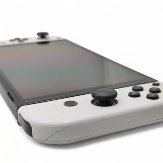 CONSOLA NINTENDO SWITCH OLED BLANCA + CARGADOR * DETALLE SEGURO JOYCON DERECHO*