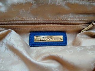 Borsa Roccobarocco Blu con Macchie Multicolore