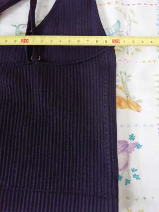 Top elástico negro Talla XS
