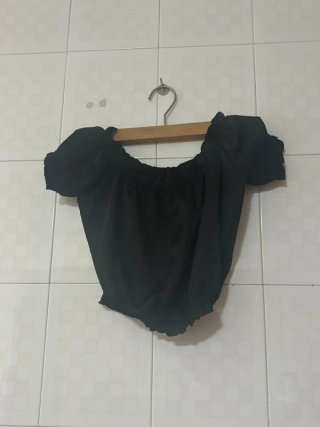 Top corto Tally Weijl nero