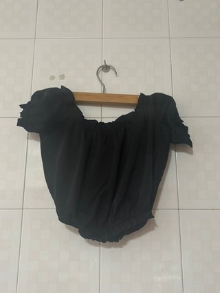 Top corto Tally Weijl nero