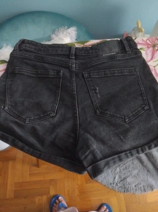 Pantalones cortos vaqueros negros