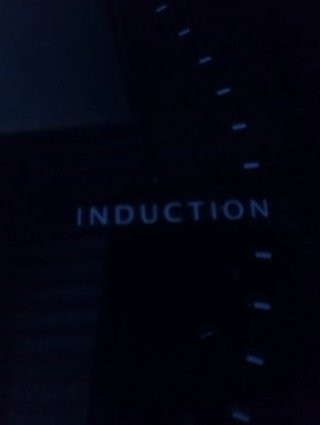 Placa de inducción negra