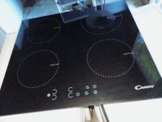 Placa de inducción negra