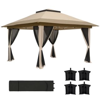 Cenador Plegable 3,6x3,6m con Laterales