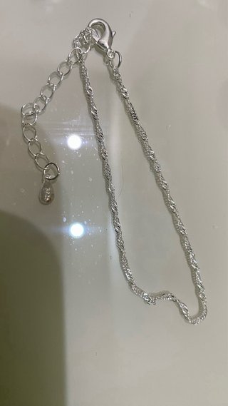 Tobillera Plata Ley 925