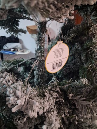 Árbol de Navidad verde efecto nieve
