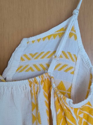 Vestido Verano Estampado Amarillo