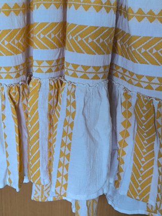 Vestido Verano Estampado Amarillo