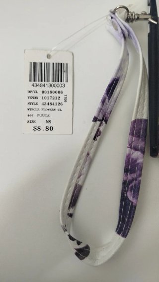 Monedero floral morado y blanco nuevo