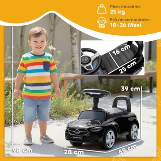 Macchina per Bambini Licenza Mercedes Benz con Cla