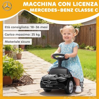 Macchina per Bambini Licenza Mercedes Benz con Cla