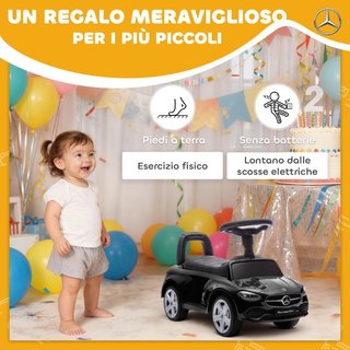Macchina per Bambini Licenza Mercedes Benz con Cla