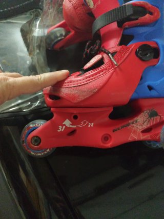 Patines en línea rojos para niños talla 28-31