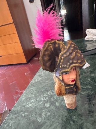 Tappo pupi siciliani testa guerriera