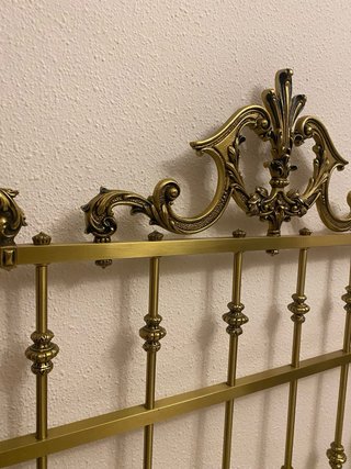 Dos Cabeceros antiguos dorados metal