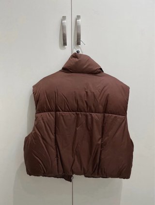 Chaleco Bershka Marrón Talla S