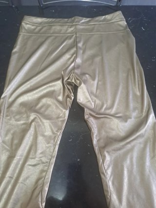 Pantaloni ecopelle dorati Dorolice tg.44