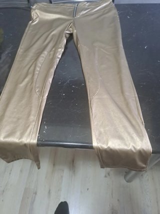Pantaloni ecopelle dorati Dorolice tg.44