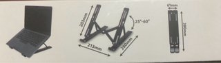 Soporte portátil ajustable aluminio