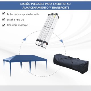 Carpa Plegable 6x3m Ajustable