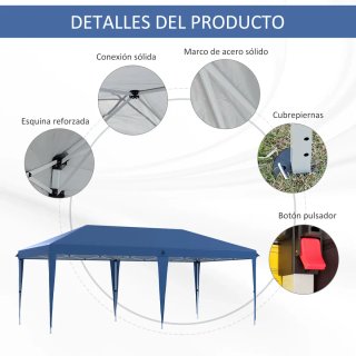 Carpa Plegable 6x3m Ajustable