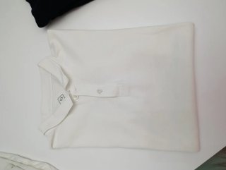 Polos Manga Corta Blancos Tallas 13-14 y 15-16