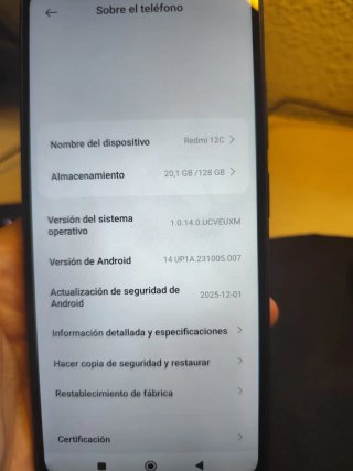 Xiaomi Redmi Note 12C Negro