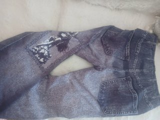 Pantalón efecto vaquero niña