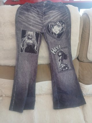 Pantalón efecto vaquero niña