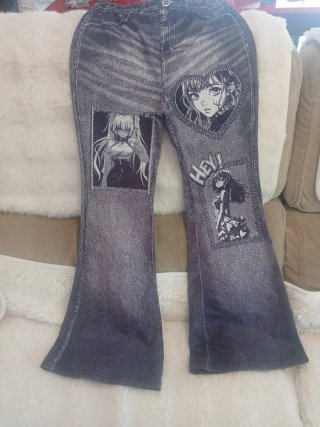 Pantalón efecto vaquero niña