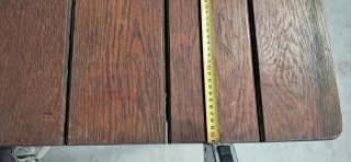 Mesa plegable de madera antigua