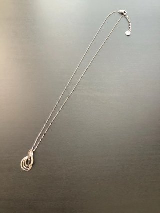 Collana con pendente argento e zirconi