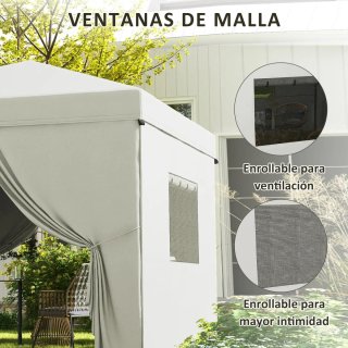 Carpa Pop-Up 3x3m con 4 Cortinas