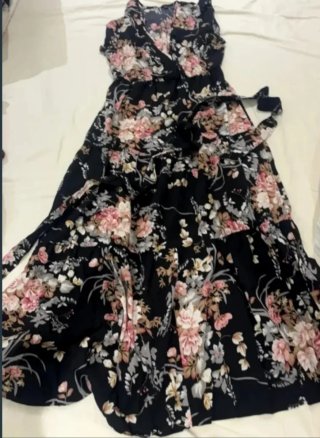 Elegante vestido floral XXL