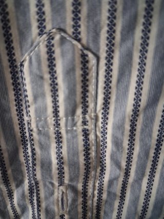Camisa Springfield M Cuello Mao Rayas Azul