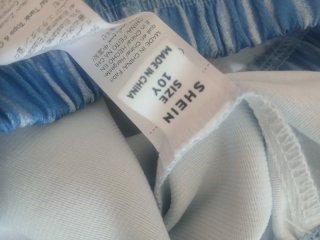Pantalón tela efecto vaquero niña