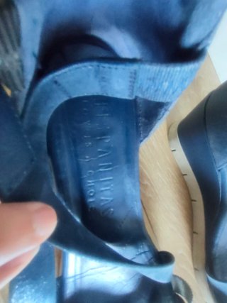 Sandalias Hispanitas piel talla 40 azul