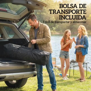 Carpa Plegable 3x3m c/ 3 Paredes y 2 Ventanas