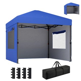 Carpa Plegable 3x3m c/ 3 Paredes y 2 Ventanas