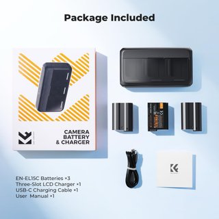 NUEVO! EN-EL15C Batería 3x2520mAh y cargador