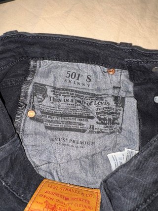 Jeans Levi's 501 Skinny Neri Taglia S